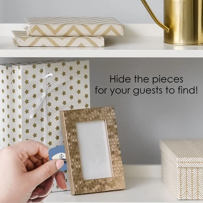 Big Dot Of Happiness Ahoy - Nautical - Baby Shower Or Birthday Party Scavenger Hunt - 1 Stand And 48 Game Pieces - Hide And Find Game 2 Big Dot Of Happiness Ahoy - Nautical - Baby Shower Or Birthday Party Scavenger Hunt - 1 Stand And 48 Game Pieces - Hide And Find Game - Image 2