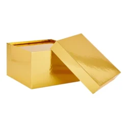 Stockroom Plus 4-Pack Square Nesting Gift Boxes, Decorative Boxes With Lids In 4 Assorted Sizes For Wedding, Bridal Shower, Baby Shower, Gold -Anagram Shop GUEST 003e1d7c cb9f 4d87 b7fe 9323dcdb0314