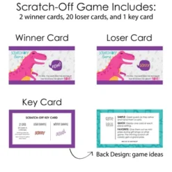 Big Dot Of Happiness Roar Dinosaur Girl - Dino Mite T-Rex Baby Shower Or Birthday Party Game Scratch Off Cards - 22 Count -Anagram Shop GUEST 004f59ac 39d0 4fe9 a9e7 70c822bbd3ea