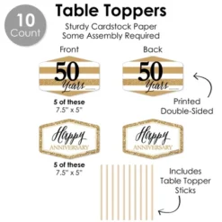 Big Dot Of Happiness We Still Do - 50th Wedding Anniversary - Anniversary Party Supplies Decoration Kit - Decor Galore Party Pack - 51 Pieces -Anagram Shop GUEST 006fcb0f a825 416f 9d9b 5fe18148a339