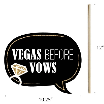 Big Dot Of Happiness Vegas Before Vows - Las Vegas Bridal Shower Or Bachelorette Party Photo Booth Props Kit - 20 Count 4 Big Dot Of Happiness Vegas Before Vows - Las Vegas Bridal Shower Or Bachelorette Party Photo Booth Props Kit - 20 Count - Image 4
