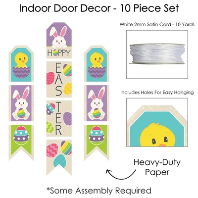 Big Dot Of Happiness Hippity Hoppity - Hanging Vertical Paper Door Banners - Easter Bunny Party Wall Decoration Kit - Indoor Door Decor 3 Big Dot Of Happiness Hippity Hoppity - Hanging Vertical Paper Door Banners - Easter Bunny Party Wall Decoration Kit - Indoor Door Decor - Image 3
