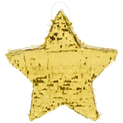 Sparkle And Bash Small Gold Star Pinata For Kids Birthday, Twinkle Twinkle Little Star Gender Reveal Party Decorations, Baby Shower, 13 X 3 In -Anagram Shop GUEST 01030e61 164e 4ea0 8914 d9fc8cbd72e2