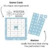 Big Dot Of Happiness Winter Wonderland - Bingo Cards And Markers - Snowflake Holiday Party And Winter Wedding Bingo Game - Set Of 18