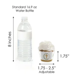 Big Dot Of Happiness Elegant Cross - Cupcake Decoration - Religious Party Cupcake Wrappers And Treat Picks Kit - Set Of 24 -Anagram Shop GUEST 01424f20 ee22 40f4 bd95 271f48de65d5