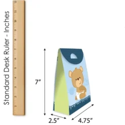 Big Dot Of Happiness Baby Boy Teddy Bear - Baby Shower Gift Favor Bags - Party Goodie Boxes - Set Of 12 -Anagram Shop GUEST 0151964b b40d 49f2 9478 539a3c02ec94