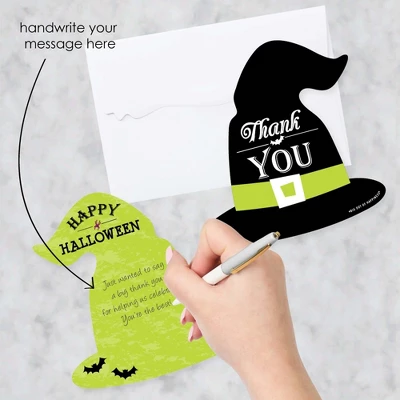 Big Dot Of Happiness Happy Halloween - Shaped Thank You Cards - Witch Party Thank You Note Cards With Envelopes - Set Of 12 1 Big Dot Of Happiness Happy Halloween - Shaped Thank You Cards - Witch Party Thank You Note Cards With Envelopes - Set Of 12