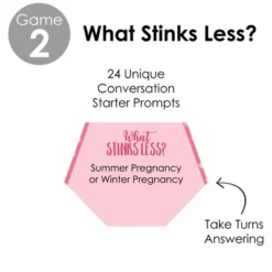 Big Dot Of Happiness Baby Girl - Pink Baby Shower Conversation Starter - 2-in-1 Dirty Diaper Game - Set Of 24 -Anagram Shop GUEST 018157cf a9eb 4079 9dfc f6bbbd20463c