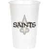 NFL 20oz 24ct New Orleans Saints Football Reusable Cups