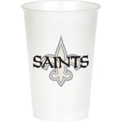 NFL 20oz 24ct New Orleans Saints Football Reusable Cups