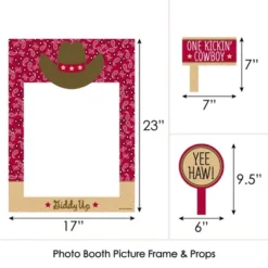 Big Dot Of Happiness Cowboy - Western Birthday Party Or Baby Shower Selfie Photo Booth Picture Frame & Props - Printed On Sturdy Material -Anagram Shop GUEST 0406aedd dd47 49f6 a036 82632c904af2