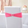 Juvale Pink Chair Sashes With Silver Buckles For Wedding Reception, Baby Shower, Birthday Party, Fits 13.5- To 16.5-Inch Chair Backs (50 Pack)