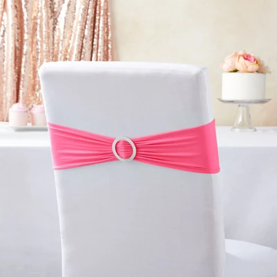 Juvale Pink Chair Sashes With Silver Buckles For Wedding Reception, Baby Shower, Birthday Party, Fits 13.5- To 16.5-Inch Chair Backs (50 Pack) 1 Juvale Pink Chair Sashes With Silver Buckles For Wedding Reception, Baby Shower, Birthday Party, Fits 13.5- To 16.5-Inch Chair Backs (50 Pack)
