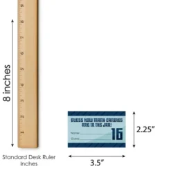 Big Dot Of Happiness Boy 16th Birthday - How Many Candies Sweet Sixteen Birthday Party Game - 1 Stand And 40 Cards - Candy Guessing Game -Anagram Shop GUEST 04dcb0a9 a796 4769 ac4a 67009bfca0a2
