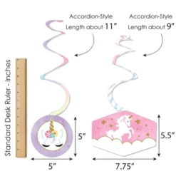 Big Dot Of Happiness Rainbow Unicorn - Magical Unicorn Baby Shower Or Birthday Party Hanging Decor - Party Decoration Swirls - Set Of 40 10 Big Dot Of Happiness Rainbow Unicorn - Magical Unicorn Baby Shower Or Birthday Party Hanging Decor - Party Decoration Swirls - Set Of 40 -Anagram Shop GUEST 062eaa3a 581d 480a bfd7 41209c09f019