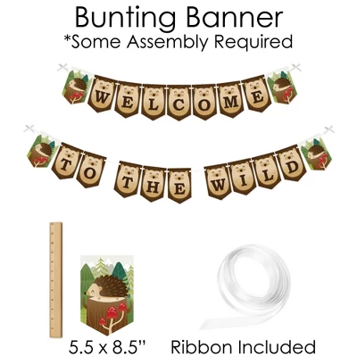 Big Dot Of Happiness Forest Hedgehogs - Banner And Photo Booth Decorations - Woodland Birthday Party Or Baby Shower Supplies Kit - Doterrific Bundle 3 Big Dot Of Happiness Forest Hedgehogs - Banner And Photo Booth Decorations - Woodland Birthday Party Or Baby Shower Supplies Kit - Doterrific Bundle - Image 3