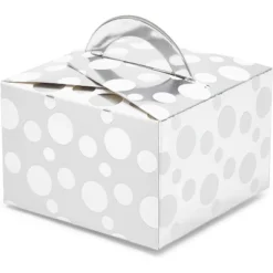 Bright Creations 24 Pack Paper Gift Boxes, Treat Boxes For Wedding & Birthday Party Favors, Metallic Silver 3.5 X 3.5 X 3.4 In -Anagram Shop GUEST 079ba78c 7022 4b23 8ae7 d73b84fc452b