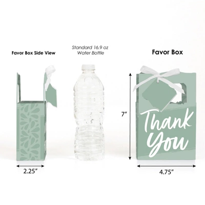 Big Dot Of Happiness Sage Green Elegantly Simple - Guest Party Favor Boxes - Set Of 12 1 Big Dot Of Happiness Sage Green Elegantly Simple - Guest Party Favor Boxes - Set Of 12