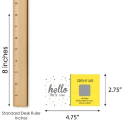 Big Dot Of Happiness Hello Little One - Yellow And Gray - Neutral Baby Shower Game Scratch Off Cards - 22 Count -Anagram Shop GUEST 08d912a3 cfc6 4572 960c 97925b7d21ec