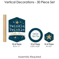 Big Dot Of Happiness Twinkle Twinkle Little Star - Baby Shower Or Birthday Party DIY Dangler Backdrop - Hanging Vertical Decorations - 30 Pieces -Anagram Shop GUEST 08e7d959 af9f 426d 8d13 2ebf00116464