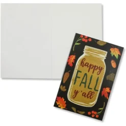48-Pack Happy Thanksgiving Cards With Kraft Envelopes (4x6 In, 3 Fall Designs) -Anagram Shop GUEST 0955bdfd 1577 480c 8c85 0cea9a5b08ef
