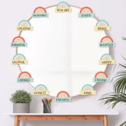 Big Dot Of Happiness Pastel Boho Rainbow - DIY Blank Paper Desk Or Locker Labels - Classroom Name Tags - Set Of 32 -Anagram Shop GUEST 09d9a3b3 b457 46f8 975a fc91237940ed