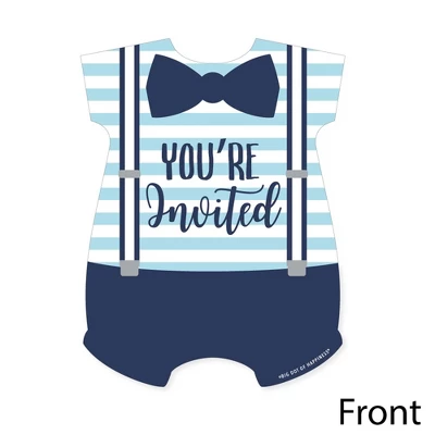 Big Dot Of Happiness It's A Boy - Shaped Fill-in Invitations - Blue Baby Shower Invitation Cards With Envelopes - Set Of 12 2 Big Dot Of Happiness It's A Boy - Shaped Fill-in Invitations - Blue Baby Shower Invitation Cards With Envelopes - Set Of 12 - Image 2