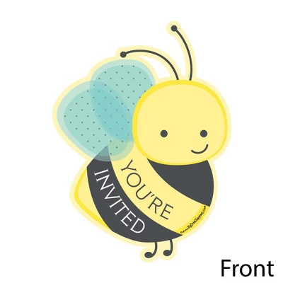 Big Dot Of Happiness Honey Bee - Shaped Fill-in Invitations - Baby Shower Or Birthday Party Invitation Cards With Envelopes - Set Of 12 1 Big Dot Of Happiness Honey Bee - Shaped Fill-in Invitations - Baby Shower Or Birthday Party Invitation Cards With Envelopes - Set Of 12