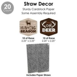 Big Dot Of Happiness Gone Hunting - Deer Hunting Camo Baby Shower Or Birthday Party Favors And Cupcake Kit - Fabulous Favor Party Pack - 100 Pieces -Anagram Shop GUEST 0c26657f e206 4f31 bf14 3a328cf37022