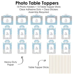 Big Dot Of Happiness Winter Wonderland - Snowflake Holiday Party And Winter Wedding Picture Centerpiece Sticks - Photo Table Toppers - 15 Pieces -Anagram Shop GUEST 0c5abb1b 7bcb 41c7 9d8c 57881798b639