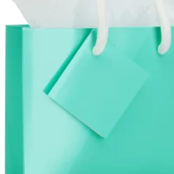 Blue Panda 20-Pack Small Teal Gift Bags With Handles, Tag, And Tissue Paper Sheets For Baby Shower, Wedding, Anniversary Party Favors, 7.9x5.5x2.5 In -Anagram Shop GUEST 0c6ff7a7 ffed 4180 8d76 fb4719116ff7