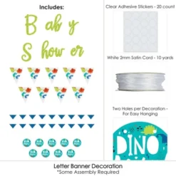 Big Dot Of Happiness Roar Dinosaur - Dino Mite T-Rex Baby Shower Letter Banner Decoration - 36 Banner Cutouts And Baby Shower Banner Letters -Anagram Shop GUEST 0c8b0a19 d04d 442b b693 41429c0492da