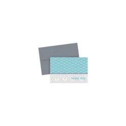 Great Papers Fresh Slate Scallops Thank You Cards 20/Pack 2012144PK2