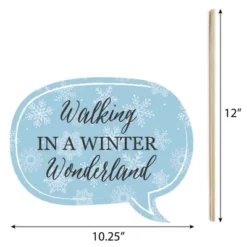 Big Dot Of Happiness Winter Wonderland - Snowflake Holiday Party And Winter Wedding Photo Booth Props Kit - 20 Count -Anagram Shop GUEST 0dc342e3 eb12 4e36 b1a1 010327b822f9