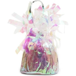 15-Pack Holographic Tinsel Balloon Weights For Iridescent Birthday Party Supplies And Decorations, 6 Oz, 4.5 In. -Anagram Shop GUEST 0e770f49 9dc6 4403 9a06 565e9dede6d9