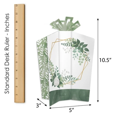 Big Dot Of Happiness Boho Botanical - Table Decorations - Greenery Party Fold And Flare Centerpieces - 10 Count 5 Big Dot Of Happiness Boho Botanical - Table Decorations - Greenery Party Fold And Flare Centerpieces - 10 Count - Image 5