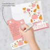 Big Dot Of Happiness 1st Birthday Girl Little Pumpkin - Shaped Fall First Birthday Party Invitation Cards With Envelopes - Set Of 12