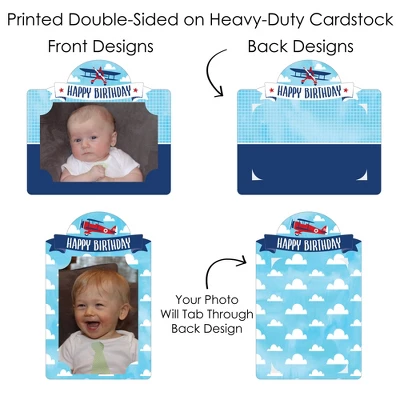 Big Dot Of Happiness Taking Flight - Airplane - Vintage Plane Birthday Party Picture Centerpiece Sticks - Photo Table Toppers - 15 Pieces 4 Big Dot Of Happiness Taking Flight - Airplane - Vintage Plane Birthday Party Picture Centerpiece Sticks - Photo Table Toppers - 15 Pieces - Image 4