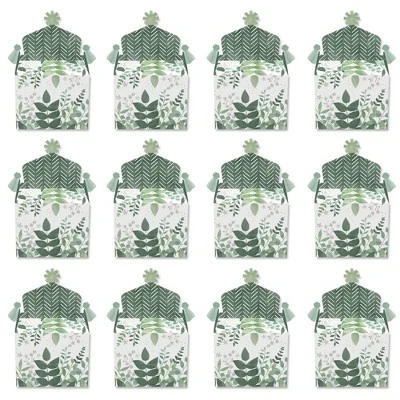Big Dot Of Happiness Boho Botanical - Treat Box Party Favors - Greenery Party Goodie Gable Boxes - Set Of 12 3 Big Dot Of Happiness Boho Botanical - Treat Box Party Favors - Greenery Party Goodie Gable Boxes - Set Of 12 - Image 3