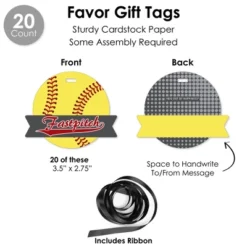 Big Dot Of Happiness Grand Slam - Fastpitch Softball - Birthday Party Or Baby Shower Favors And Cupcake Kit - Fabulous Favor Party Pack - 100 Pieces -Anagram Shop GUEST 118ed772 3b1b 42a6 90c3 95ffe1c55821