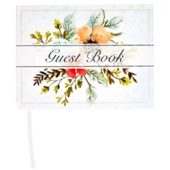 Sustainable Greetings Floral Wedding Guest Book For Reception, Baby Shower With 56 Sheets/112 Pages, Bookmark Ribbon (8x6 In) 10 Sustainable Greetings Floral Wedding Guest Book For Reception, Baby Shower With 56 Sheets/112 Pages, Bookmark Ribbon (8x6 In) -Anagram Shop GUEST 119a6d17 2c60 4086 ab5c 3b9a284a792d