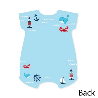 Big Dot Of Happiness Ahoy It's A Boy - Shaped Thank You Cards - Nautical Baby Shower Thank You Note Cards With Envelopes - Set Of 12 3 Big Dot Of Happiness Ahoy It's A Boy - Shaped Thank You Cards - Nautical Baby Shower Thank You Note Cards With Envelopes - Set Of 12 - Image 3