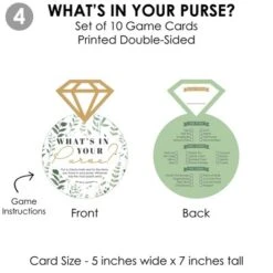 Big Dot Of Happiness Boho Botanical Bride - 4 Games - Who Knows The Bride Best, Bride Or Groom Quiz, What’s In Your Purse And Love - Gamerific Bundle -Anagram Shop GUEST 11ef17d5 c955 43d7 8475 609b8c30075d