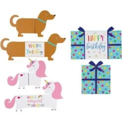 Sustainable Greetings 24 Pack Cute Happy Birthday Cards For Kids With Envelopes, 6 Die Cut Designs With Dogs Rocket Unicorn Cactus -Anagram Shop GUEST 11ffe682 9625 4634 aeee 111458a96e31