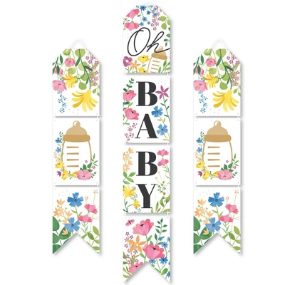 Big Dot Of Happiness Wildflowers Baby - Hanging Vertical Paper Door Banners - Boho Floral Baby Shower Wall Decoration Kit - Indoor Door Decor 6 Big Dot Of Happiness Wildflowers Baby - Hanging Vertical Paper Door Banners - Boho Floral Baby Shower Wall Decoration Kit - Indoor Door Decor - Image 6