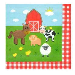 Juvale 144 Pieces Barnyard Birthday Party Supplies, Paper Plates, Napkins, Cups, Cutlery, Serves 24 Guests -Anagram Shop GUEST 12af4df1 1b23 4be3 ad2f 3a918cef0286