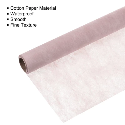Unique Bargains Flower Wrapping Paper 30ft Floral Bouquet Waterproof Packaging Cotton For Wedding Party Dark Pink 2 Unique Bargains Flower Wrapping Paper 30ft Floral Bouquet Waterproof Packaging Cotton For Wedding Party Dark Pink - Image 2