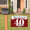 Big Dot Of Happiness We Still Do - 40th Wedding Anniversary - Anniversary Party Yard Sign Lawn Decorations-Happy Anniversary 40 Years Party Yardy Sign