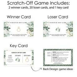 Big Dot Of Happiness Boho Botanical Bride - Greenery Bridal Shower And Wedding Party Game Scratch Off Cards - 22 Count -Anagram Shop GUEST 150a9bc8 7c94 4c3c b6df 107a22ad3414
