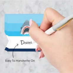 Big Dot Of Happiness Shark Zone - Jawsome Shark Party Or Birthday Party Tent Buffet Card - Table Setting Name Place Cards - Set Of 24 -Anagram Shop GUEST 15d4bae6 ceda 4d22 a10d cef7919e6224